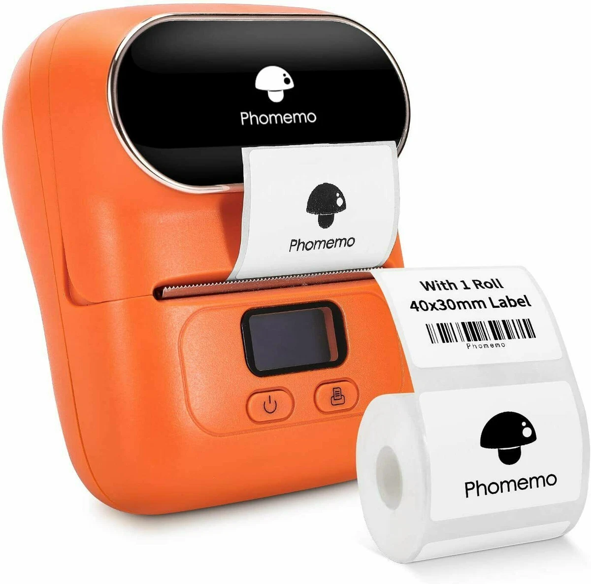 Wireless Mini Portable Thermal Printer Label Maker, Paper Included for  Android and iOS Phone, White