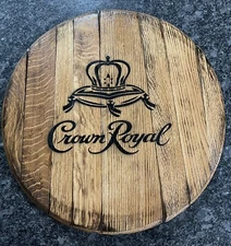 Bar Decor (Crown Royal) Authentic Kentucky Bourbon Whiskey Barrel Lid