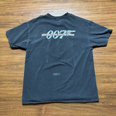 Vtg 90s James Bond 007 Tomorrow Never Dies Shirt XL Movie Promo