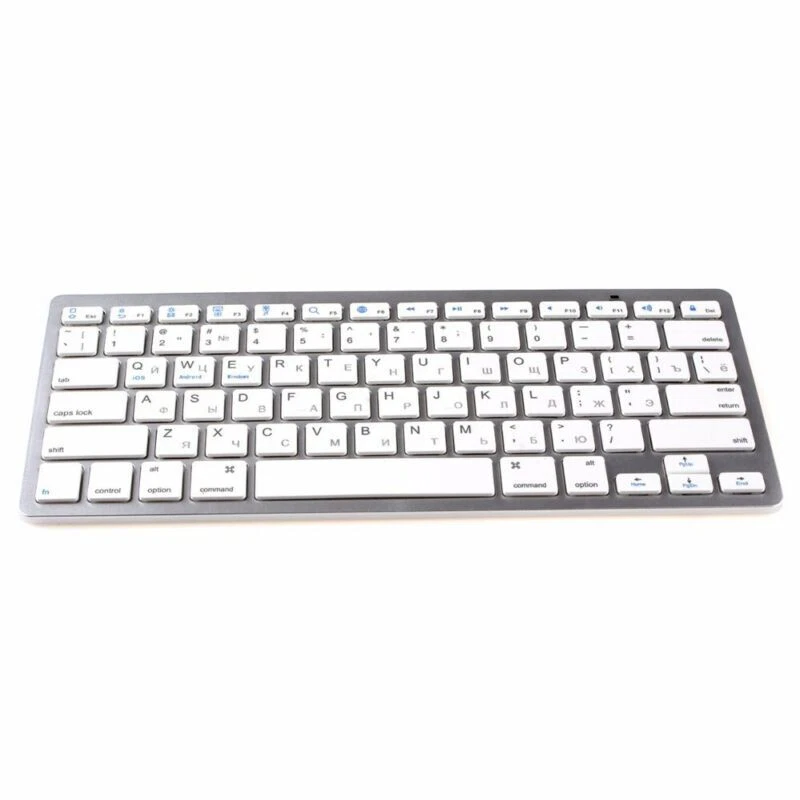 Russische Tastatur Bluetooth Wireless Keyboard für Win8 XP IOS Android U5Q3 DE - Bild 3 von 4