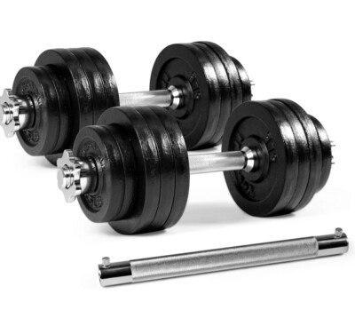 Yes4all 100 lb Adjustable Dumbell Set Pair *IN HAND* (50 X 2
