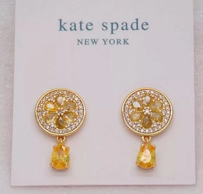 kate spade new york  fresh squeeze embellished drop earrings - Image 2 of 3
