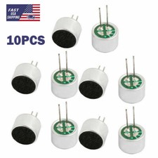 10pcs 9x7mm Electret Condenser Microphone Cylindrical High Sensitivity -30-44dB