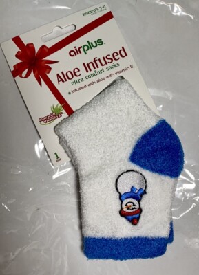 AIRPLUS Women's Aloe & Vitamin E Infused Ultra Comfort Socks Size 5-11