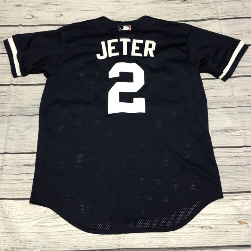 Vintage Derek Jeter New York Yankees majestätisch authentisch Baseball Trikot Größe Large - Bild 1 von 8