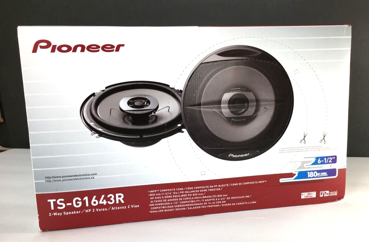 New Pioneer TS-G1643R Car Stereo Speakers Audio 6 1/2