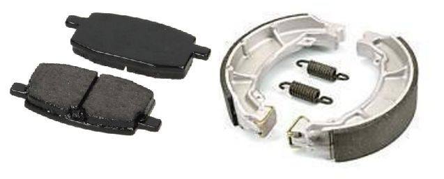 Plaquettes avant et machoires arrière Yamaha BW-S 100 2T