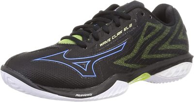 Mizuno Badminton Shoes WAVE CLAW EL 2 BLACK/BLUE/YELLOW 71GA2280