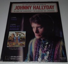 NEUF SCELLE JOHNNY HALLYDAY REVE ET AMOUR 1968 LIVRE CD LA COLLECTION OFFICIELLE