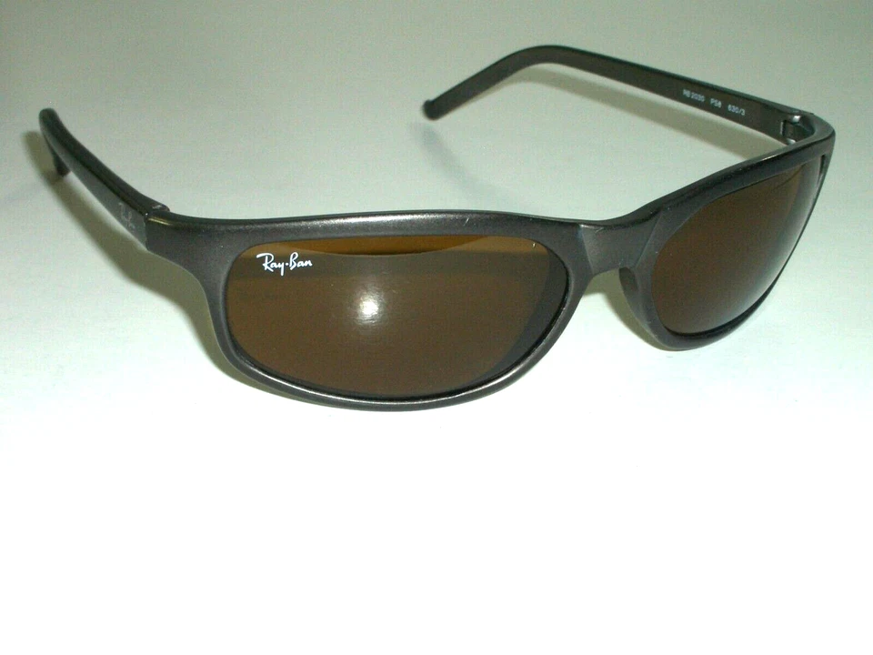 GAFAS DE SOL RAY BAN ITALY RB2030 PS8 GRIS MATE B15 UV ELEGANTES SERIE PREDATOR CATS Foto 3 de 4