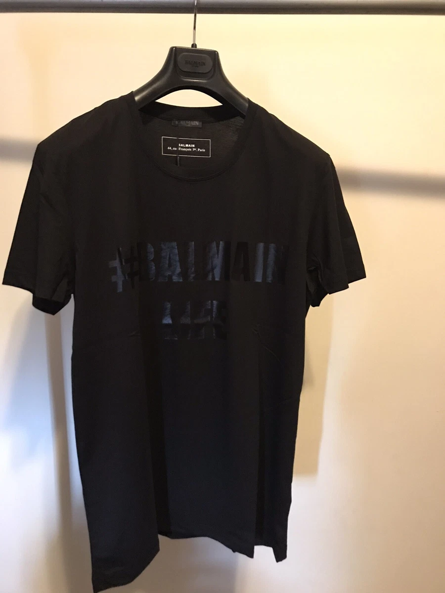 Balmain Men's Black T-Shirt #BALMAINLIFE eBay