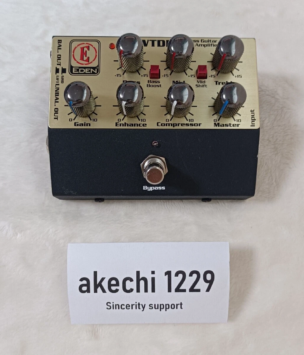 EDEN WTDI Bass Guitar Preamp Direct Box EQ Effects Pedal Fast Shipping