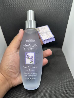 RARE Bath & Body Works LAVENDER FLOWERS Purely Silk Body Splash Spray NEW FULL
