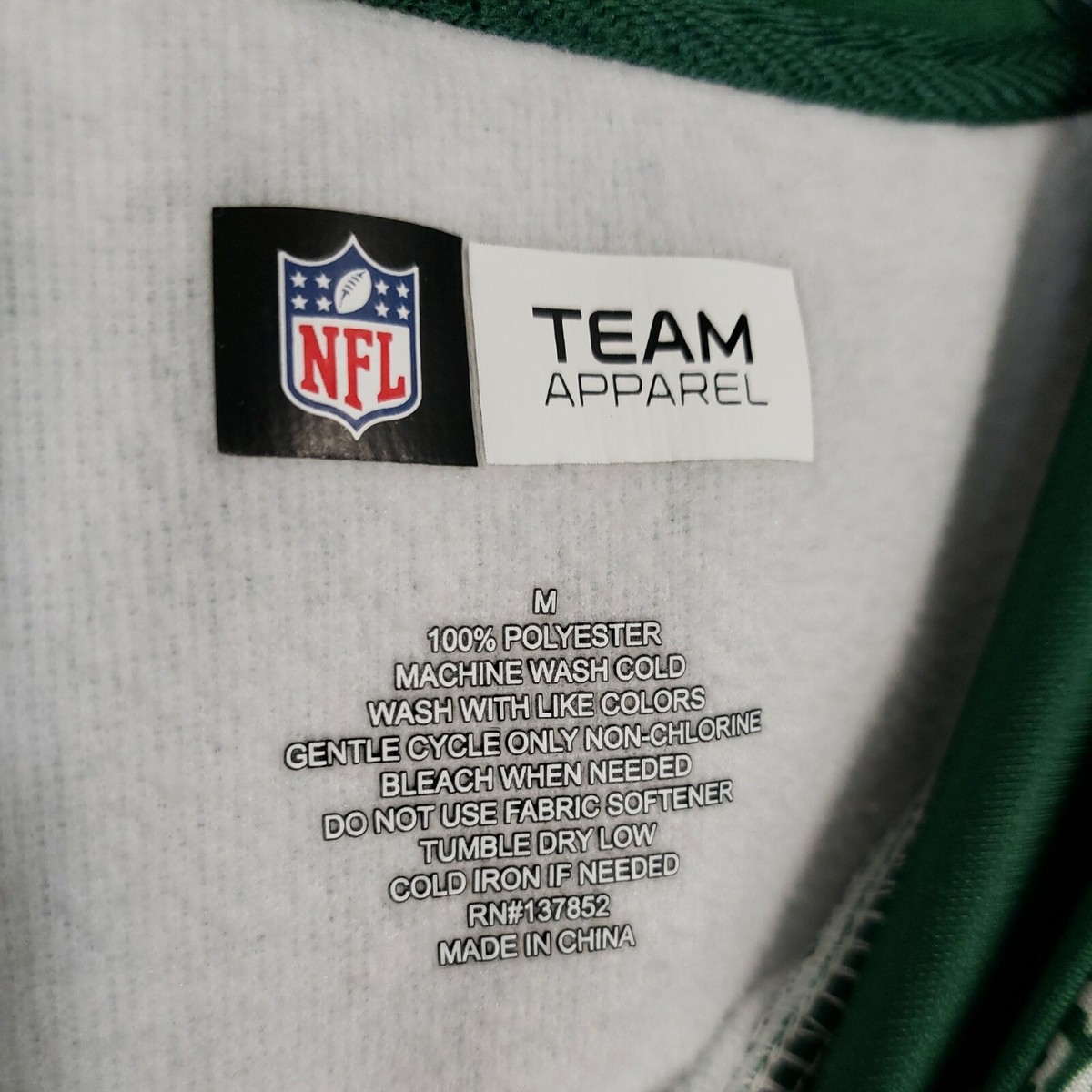 New York Jets Hoodie Sweatshirt Green White Graphic NFL Team