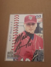 Matt Beech 1997 Best Red Barons Auto In Person