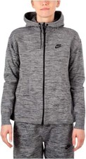 Nike Sportswear Tech Knit Jacket Women's Carbon Black Heather L 835641-060 New