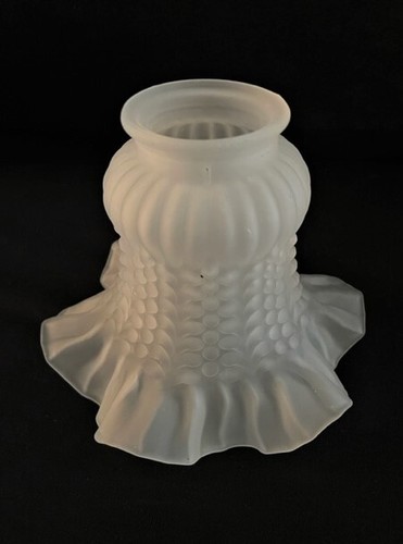 Ricambio Tulipe Tazza paralume vetro lampadario Art nouveau/Liberty H.11 Cm - Foto 2 di 5