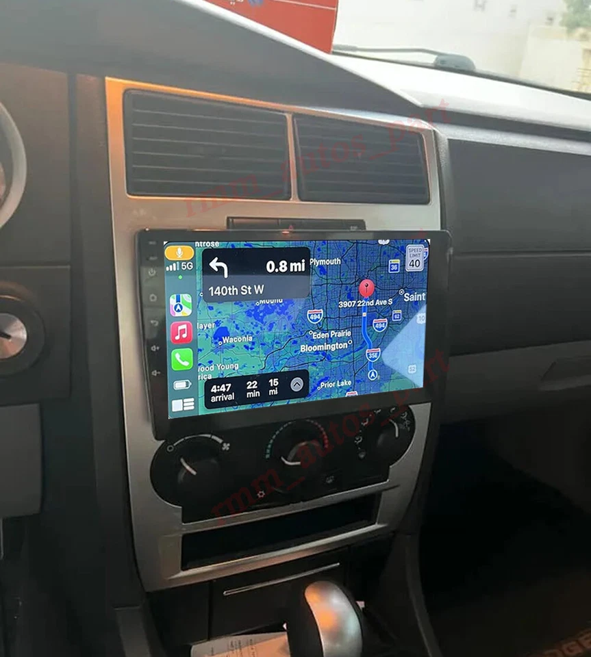 Carplay Car Radio Stereo For Dodge Charger 2008-2010 Apple Android 13 GPS NAVI - Imagem 3 de 4
