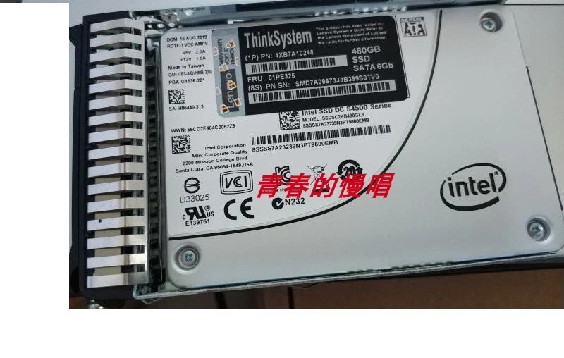 4XB7A10248 01PE325 Lenovo ThinkSystem 2.5" 480GB Read Intensive SATA 6Gb HS SSD - Image 3 of 3