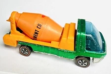Cement Mixer Heavyweights 1970 Hot Wheels Redline Hong Kong Green Original