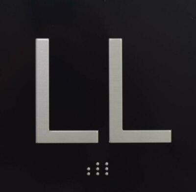 LL Elevator Jamb Plate Sign (Lower Level Elevator JAMB) -REF24-1027