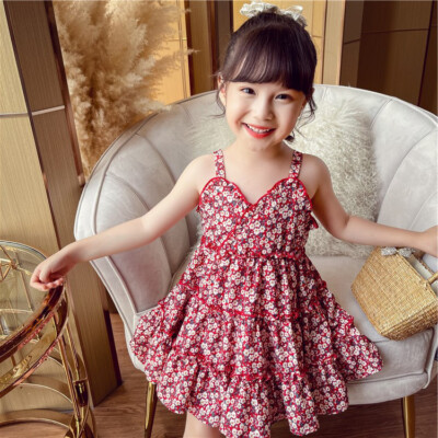 NEW Baby Girl Princess Sleeveless Flower Dress Infant Boutique Dress