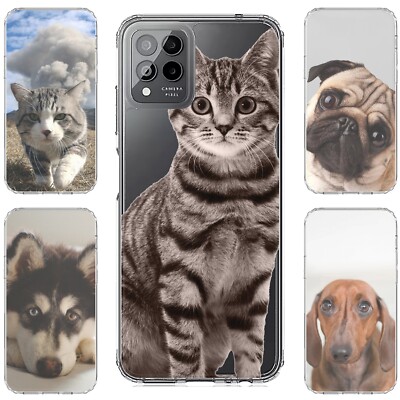 For T-Mobile Revvl 7 Pro 5g 6 6x V+ Plus ShockProof TPU Phone Case+Glass-PET