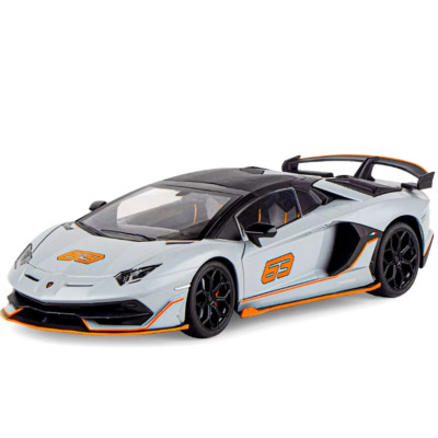 1/18 Aventadors SVJ 63 Alloy Racing Car Model Diecast Metal Toy Sports Car Model