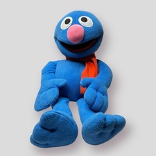 Sesame Street Grover Plush 2006 Fisher Price 24" Large Jumbo Red Scarf READ