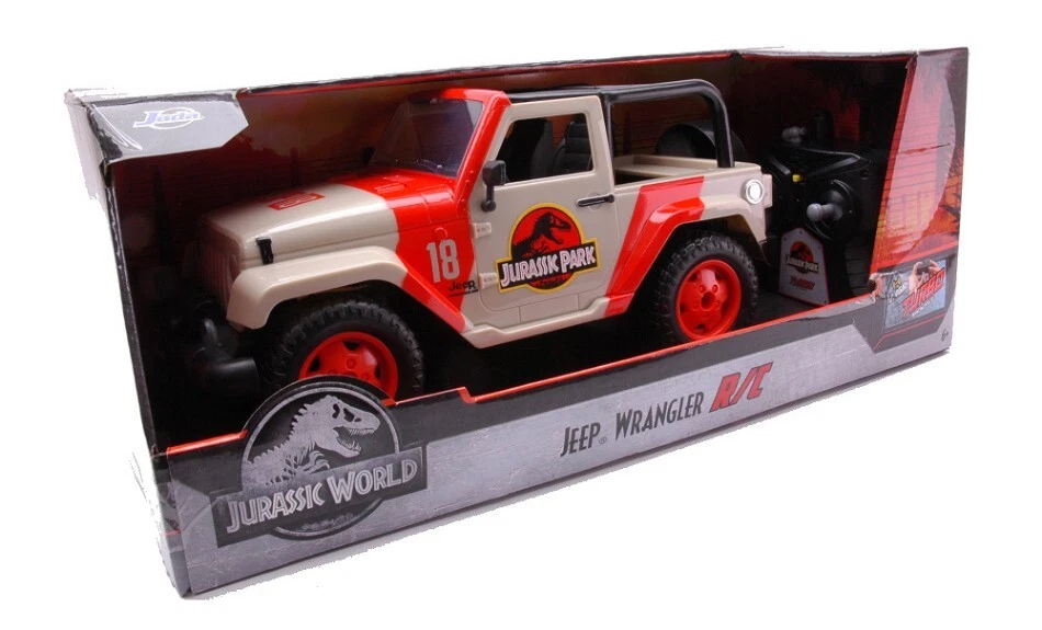 MODELLINO RADIOCOMANDATO JADA TOYS JURASSIC WORLD JEEP RADIOCONTROL SCALA 1:16 - Immagine 3 di 4