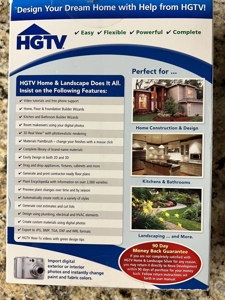 Nova Development HGTV Home & Landscape Silver Software Version 3 Used , D8 - Image 3 of 4