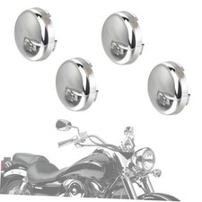 Motorcycle Turn Signal Light Lens, Front Rear Chrome Bullet Turn Signals