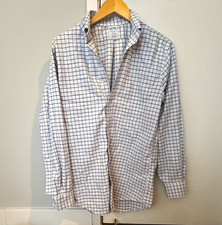 Brooks Brothers Regent Non-Iron White/Blue Check Cotton Dress Shirt 15-33