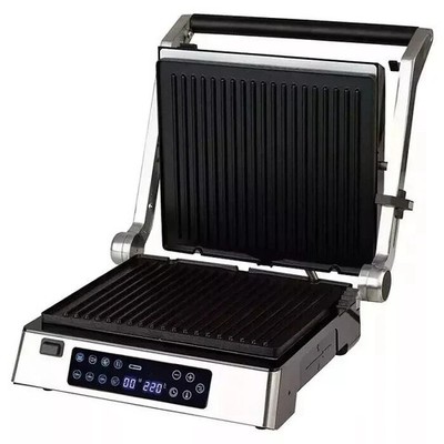 Leistungsfähiger Kontaktgrill Tischgrill Panini Grill Touch-Display 2200W