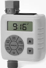 Zuomeng Sprinkler Timer Programmable Irrigation Water Timer Garden Hose Gray