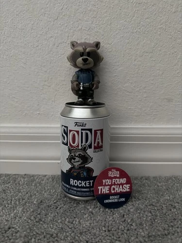 Funko Soda Rocket Raccoon Chase Guardians Of The Galaxy Marvel - Chase Variant