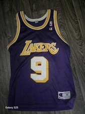 RARE 90s Authentic Nick Van Exel LA Lakers Champion Jersey (Size 40) — SIGNED