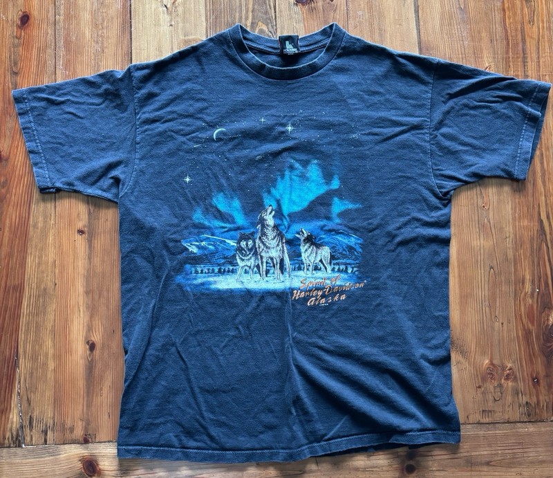 1990s Harley Davidson Northern Most Outpost Tee Shirt - XXL