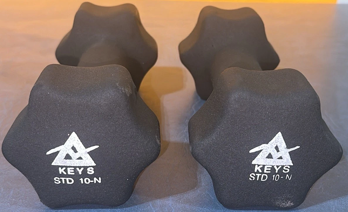 Neoprene Hex Dumbbell Weights 9" Made By Keys Std 10-N/ 10lb Pair - 20 lbs Total
Opens in a new wind