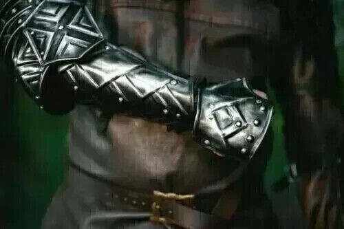 Disfraz de caballero LARP armadura de hombro de caballero enano ennegrecido...