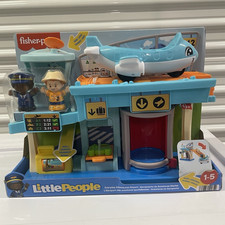 New in Box Fisher-Price Little People Airport Playset w/ Airplane  2 People