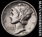 1945-D Mercury Dime- Silver- Scarce High Grade Luster No Reserve #J2677