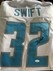 D'Andre Swift Signed Detroit Lions Custom Football Jersey w/ JSA COA