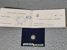 RARE 1930 VATICAN CITY Italy PIVS XI PONT. MAX .835 SILVER + ORIG. CERTIFICATION