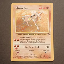 Pokémon Hitmonlee 7/62 Fossil Unlimited Holo Rare on eBay