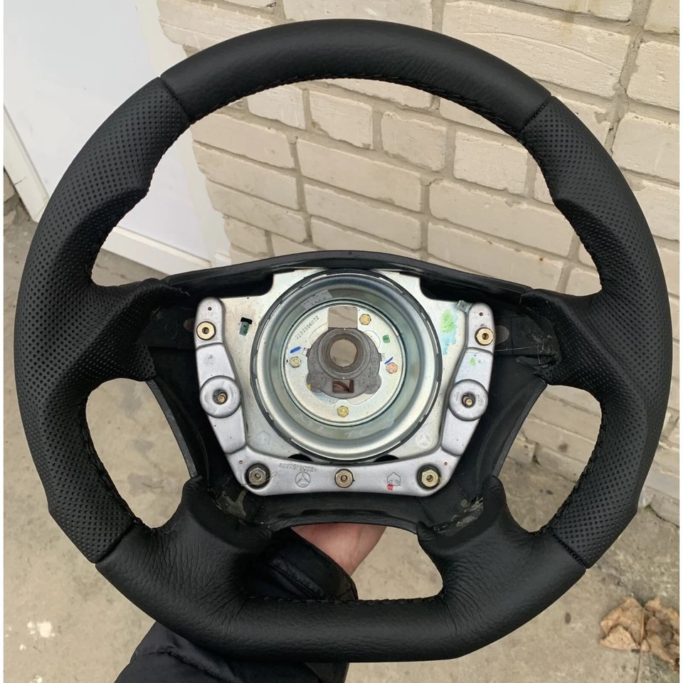 Volante fondo plano cuero mercedes-benz w163 ml430 ml320 ml350 Foto 2 de 4