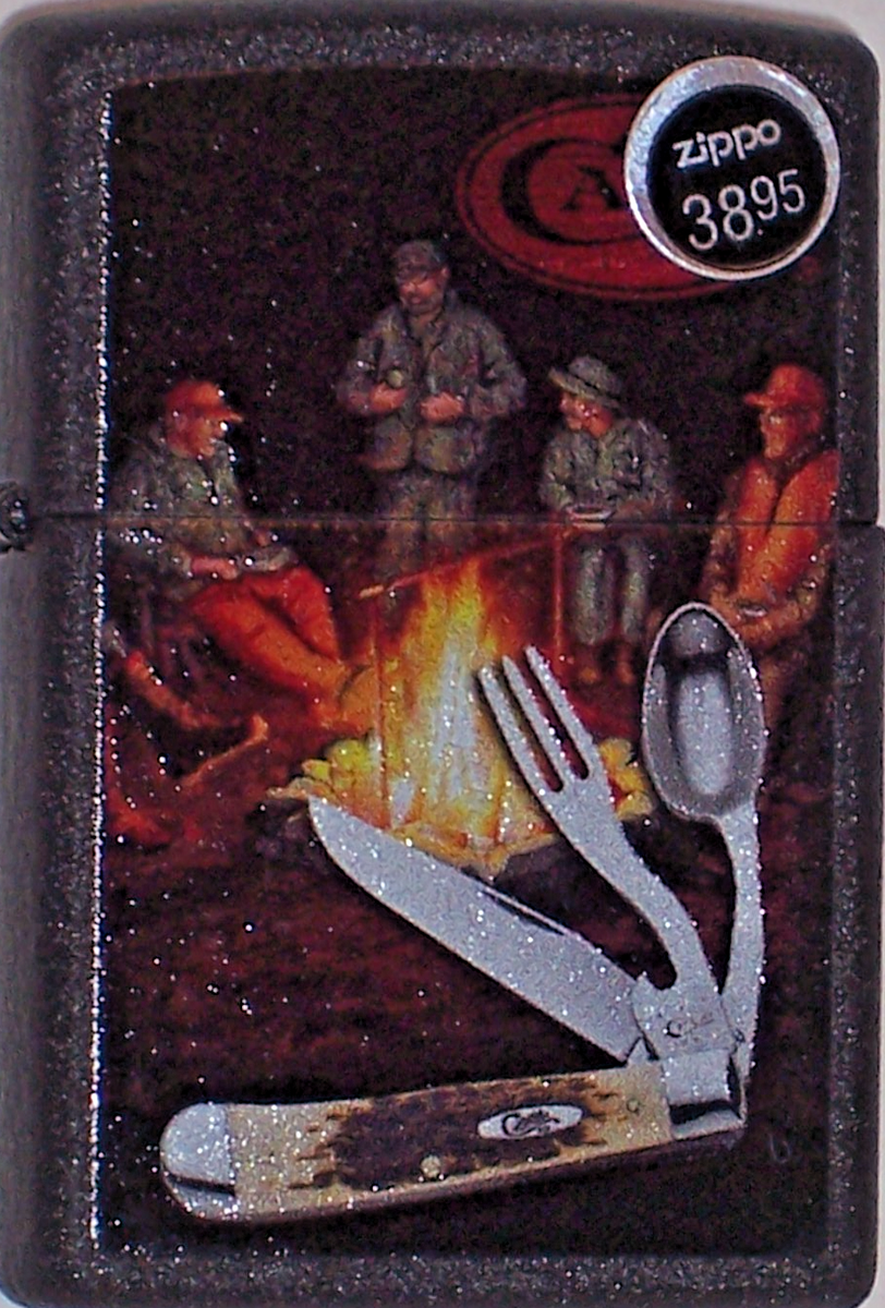 853428 Case XX Hobo Black Crackle NEW Windproof USA ZIPPO Oil