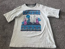 Vintage 90s Fruit Of The Loom Coyote T-Shirt Single Stitch Size L Made In USA M4