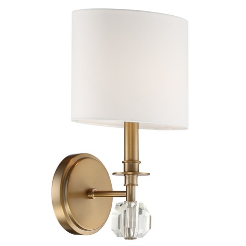 Crystorama Lighting Group CHI-211 Brass Chimes Single Light 10"H Wall Sconce