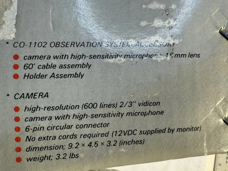 Hyundai security system tv camera CO-1102 - Image 4 of 4